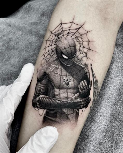 spiderman tatto|spider-man tattoos for men.